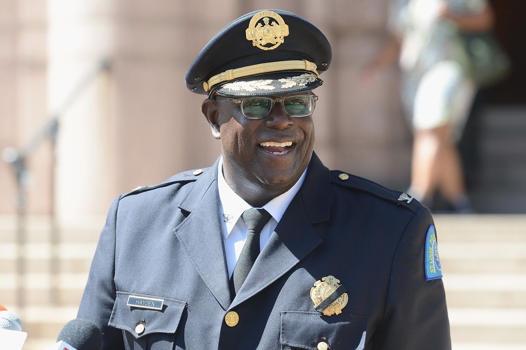St. Louis City Police Chief John Hayden announces his plan to retire.